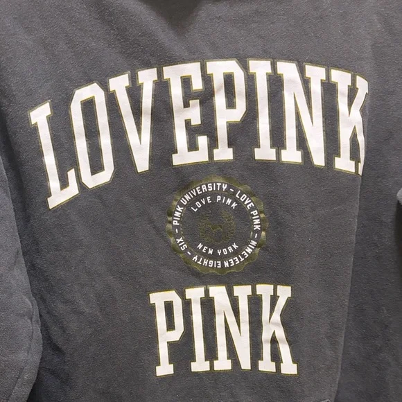 PINK Victoria's Secret Charcoal Hoodie - Picture 4 of 5